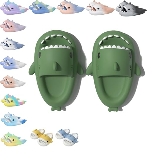 Sharklas Originales Kids, Cloud Shark Slides, Hai-Sandalen, offene Zehenpantoffeln, lässige Jungen- und Mädchen-Strandschuhe (R1, Grundschulkind, 22, Numerisch (von/bis), EU Schuhgrößensystem, 23, M) von Argumub