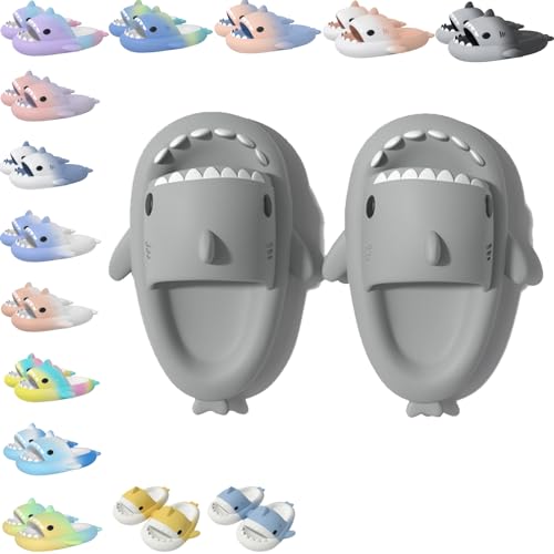 Sharklas Originales Kids, Cloud Shark Slides, Hai-Sandalen, offene Zehenpantoffeln, lässige Jungen- und Mädchen-Strandschuhe (S1, Grundschulkind, 24, Numerisch (von/bis), EU Schuhgrößensystem, 25, M) von Argumub