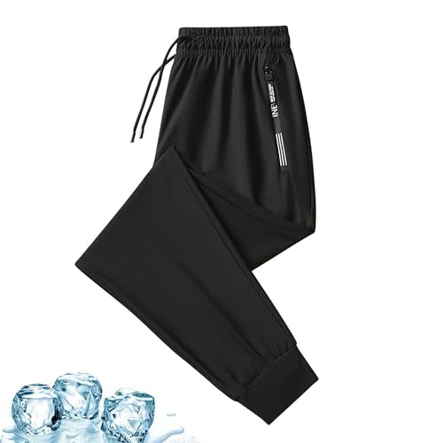 Stretchactive – Unisex Ultra Stretch Schnelltrocknende Hose bequeme Passform Stretchhose, Herren, Sommer, Eisseide, kühl, atmungsaktiv (DE/NL/SE/PL, Alphanumerisch, XL, Regular, Regular, Schwarz-A) von Argumub