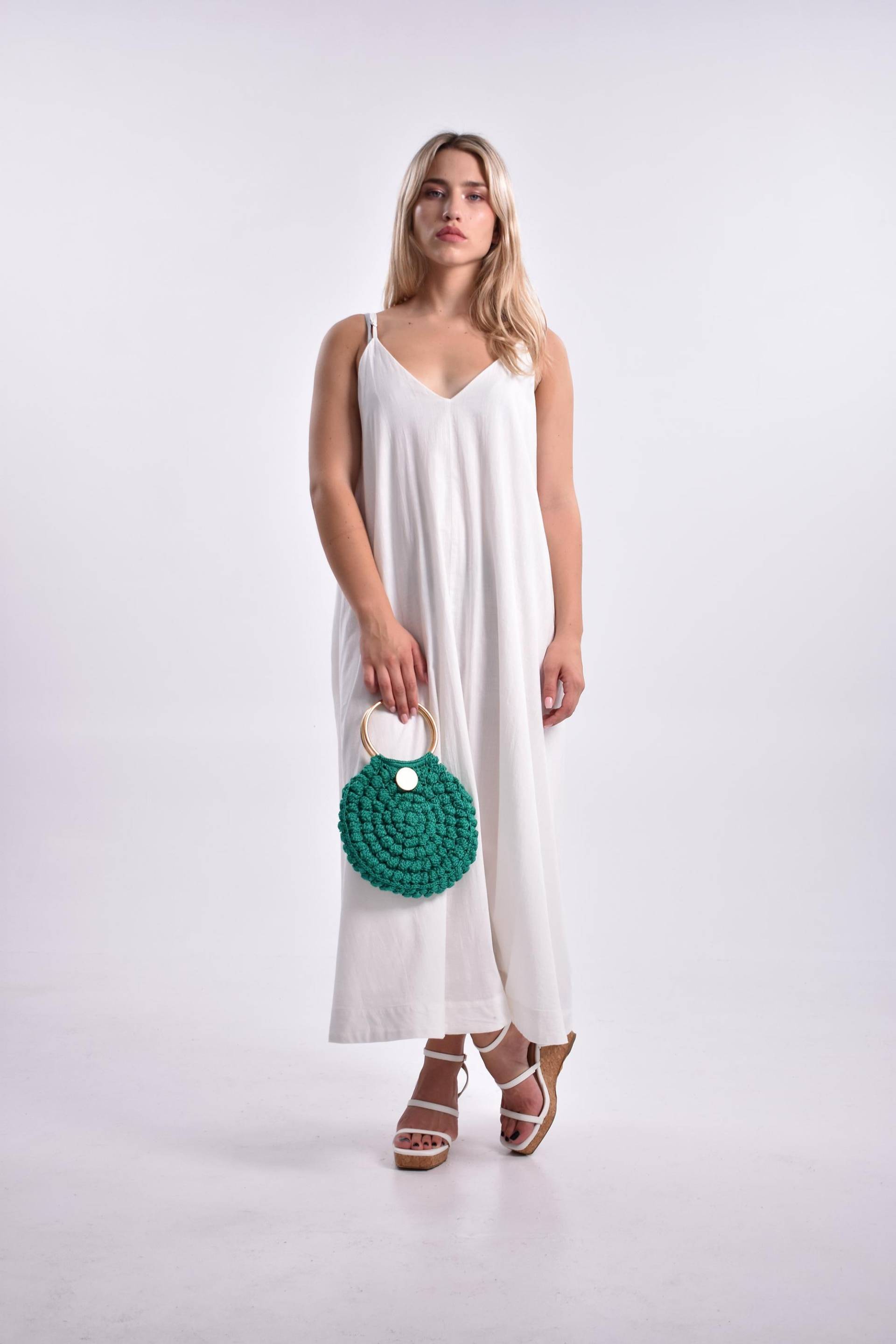 Knitted Macramé Bag Bubbles von AriadnesMitosHandmad