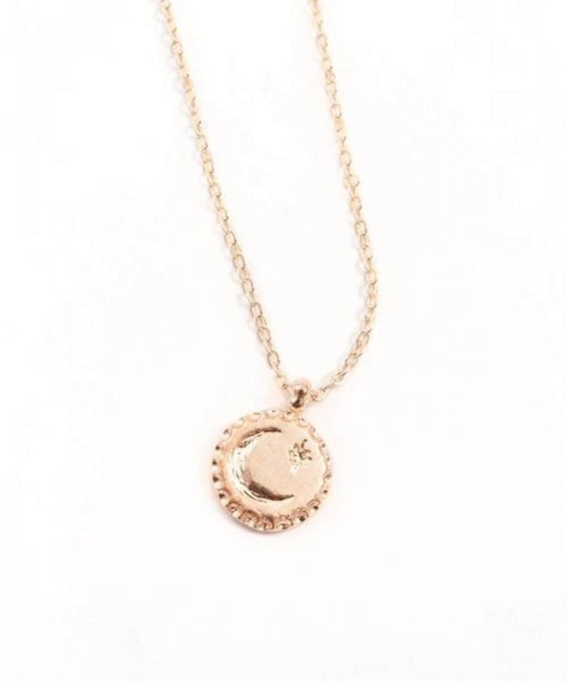 Mond Nord Stern Anhänger Halskette Schmuck Charm Für Damen Aus Zartem Metall Ausstrahlung in Gold, Rosegold, Silber - Ariana Ost von ArianaOst