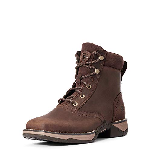 Arait Damen Cowboy Stiefel 34007 Anthem Lacer Brown Lederstiefel Schnürstiefel Braun 36.5 EU von Ariat