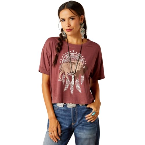 Ariat Women's Buffalo Territory T-Shirt, Wild Ginger, Large von ariat