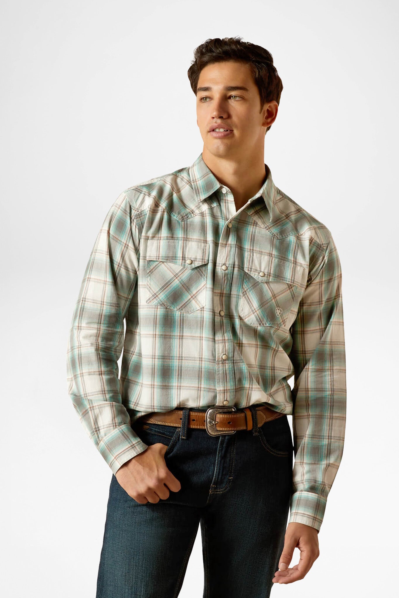 Ariat HANSAI RETRO Herren Weiß Türkis von Ariat