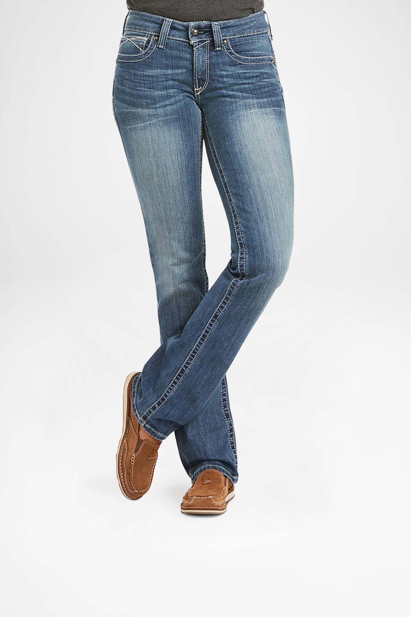 Ariat R.E.A.L ICON Mid Rise Damen Blau von Ariat