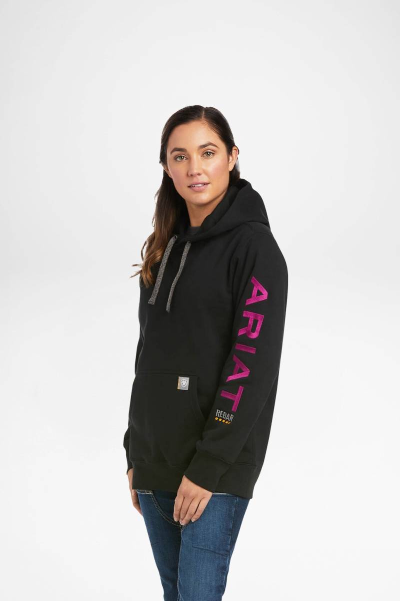 Ariat REBAR GRAPHIC Damen Schwarz Lila von Ariat