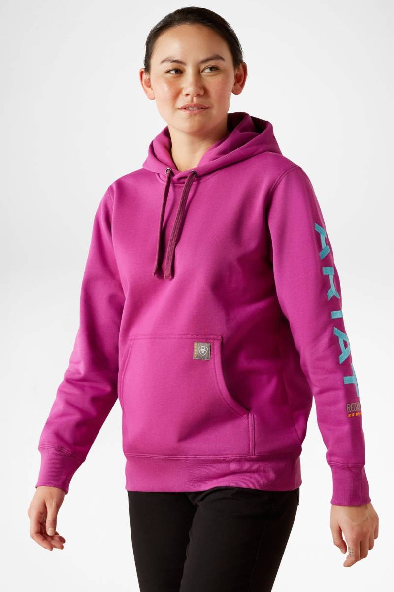 Ariat REBAR GRAPHIC HOODIE Damen Lila von Ariat