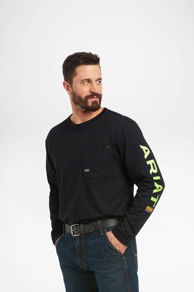 Ariat REBAR WORKMAN LOGO T-SHIRT Herren Schwarz von Ariat