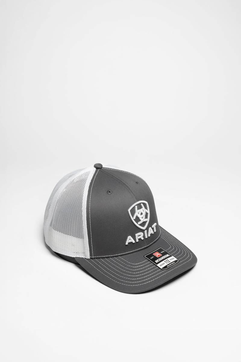 Ariat SHIELD LOGO TRUCKER CAP Unisex Grau von Ariat