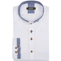 Arido Trachtenhemd mit Doppelstehkragen und Ausputz von Arido