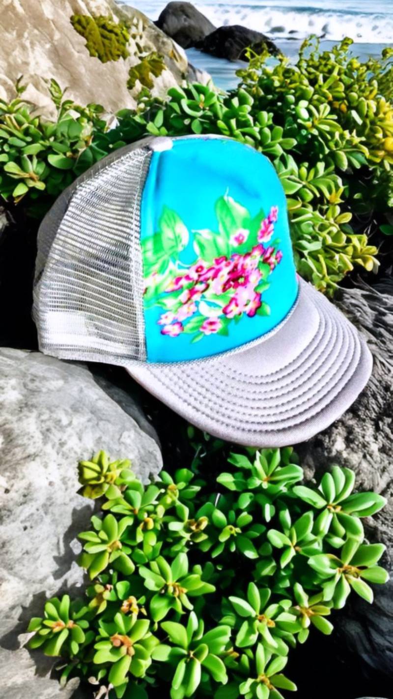 Floral Trucker Cap Benutzerdefinierte Damen Snapback von ArieBdesigns