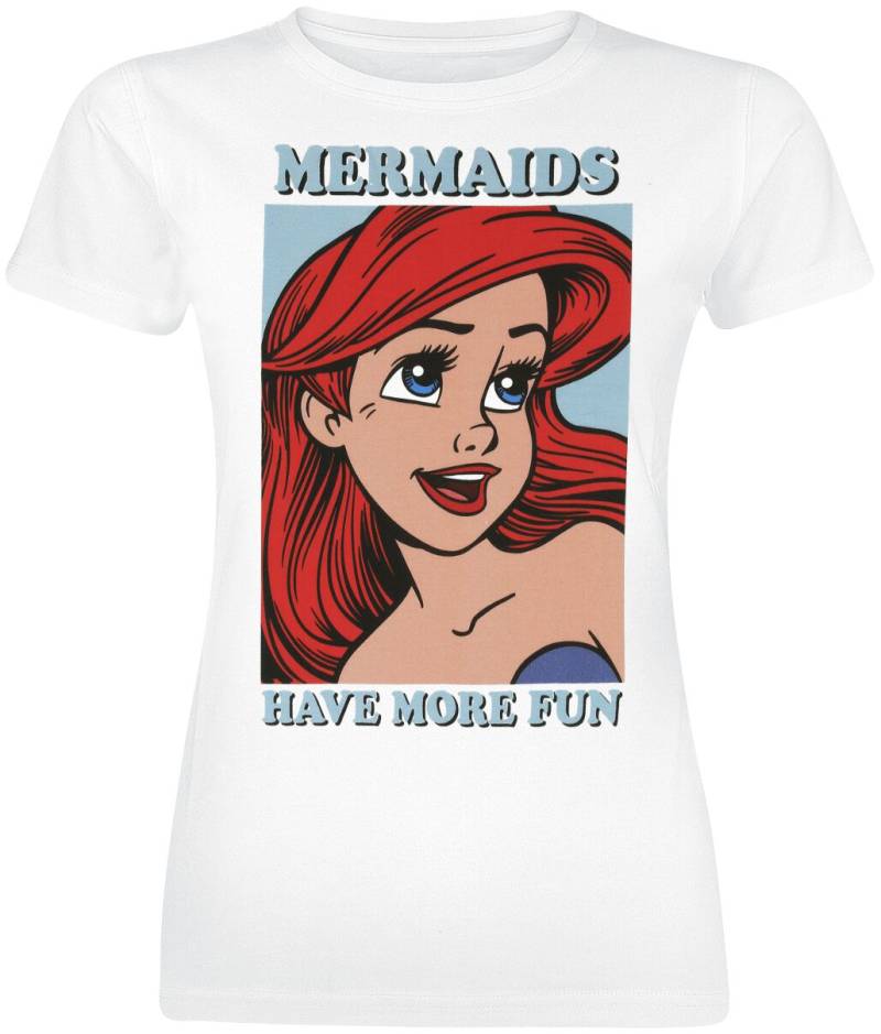 Arielle, die Meerjungfrau The Little Mermaid Fun T-Shirt weiß in XXL von Arielle, die Meerjungfrau