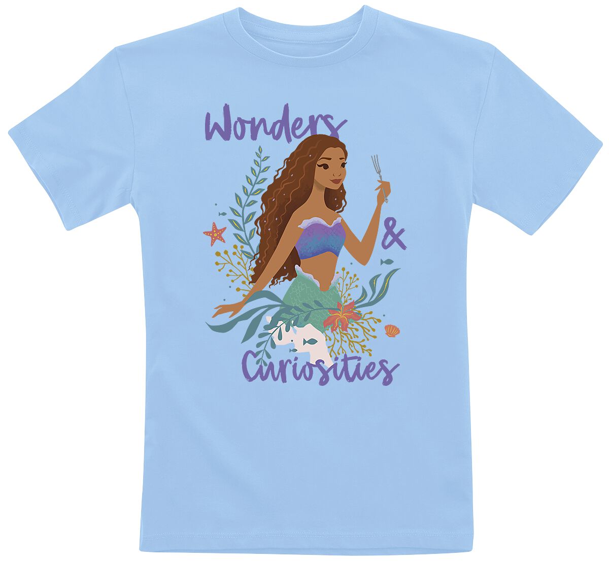 Arielle die Meerjungfrau - Disney T-Shirt für Kinder - Wonders And Curiosities - für Mädchen & Jungen - blau  - EMP exklusives Merchandise! von Arielle die Meerjungfrau