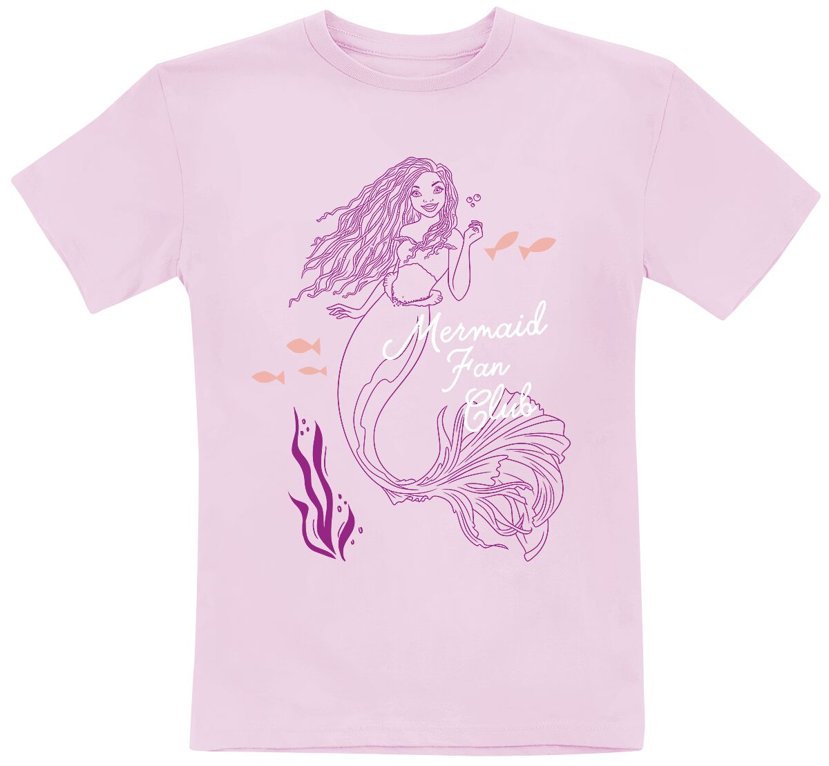 Arielle die Meerjungfrau Mermaid Fan Club T-Shirt rosa in 152 von Arielle die Meerjungfrau