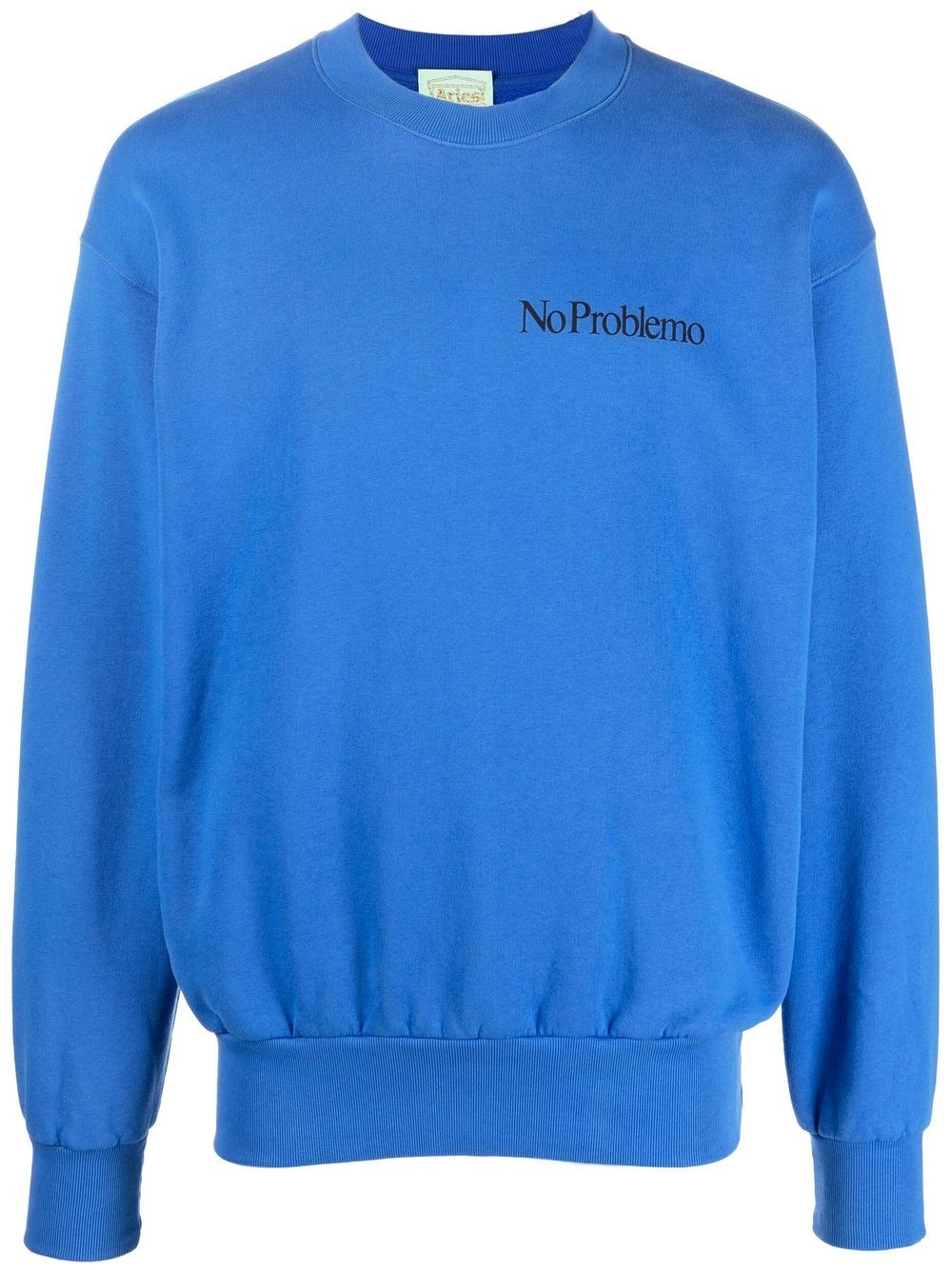 Aries Sweatshirt mit Logo-Print - Blau von Aries