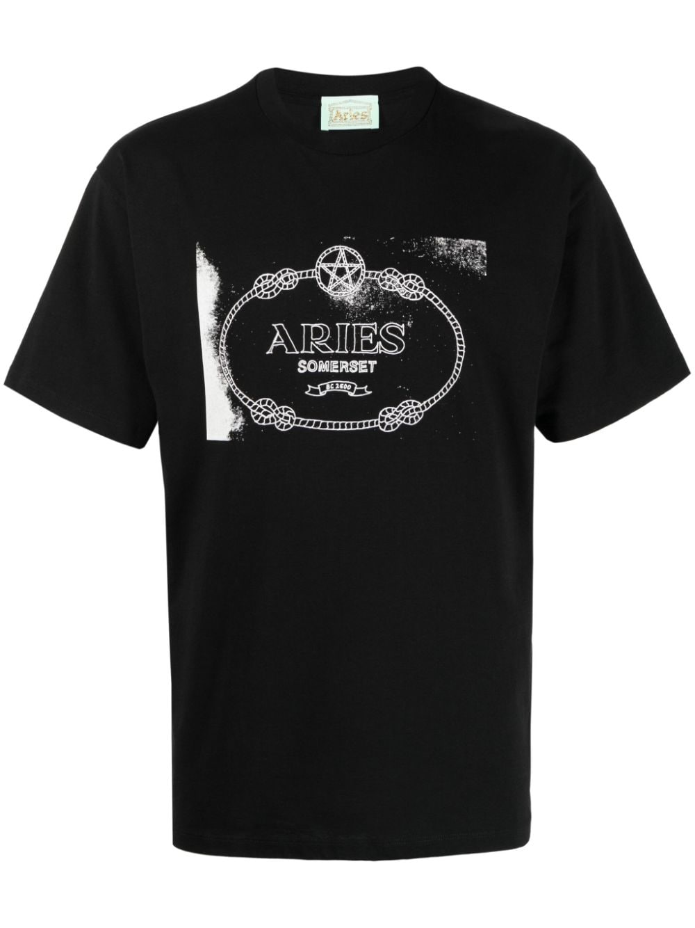 Aries T-Shirt mit Wiccan Ring-Print - Weiß von Aries