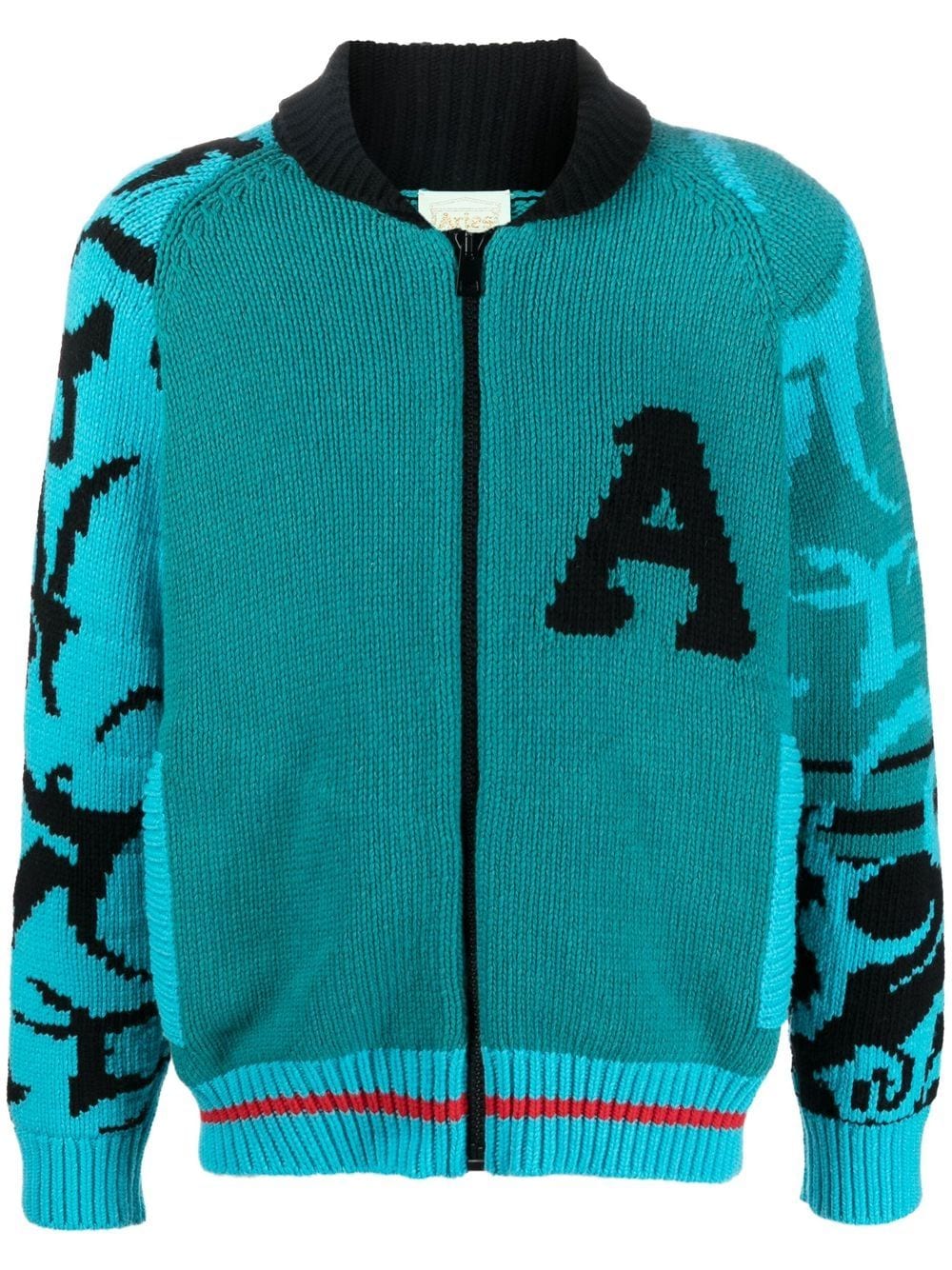 Aries Cardigan mit Reißverschluss - Blau von Aries