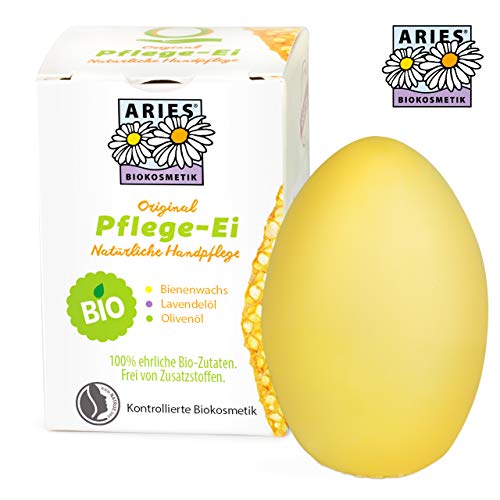 Aries Original BIO Pflege-Ei von Stapeler, Handpflege Ei mit Pflege Balsam für geschmeidige Haut, 50g von ARIES