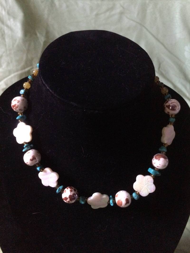 Blume Perlen Halskette Und Armband von AriesandArachne