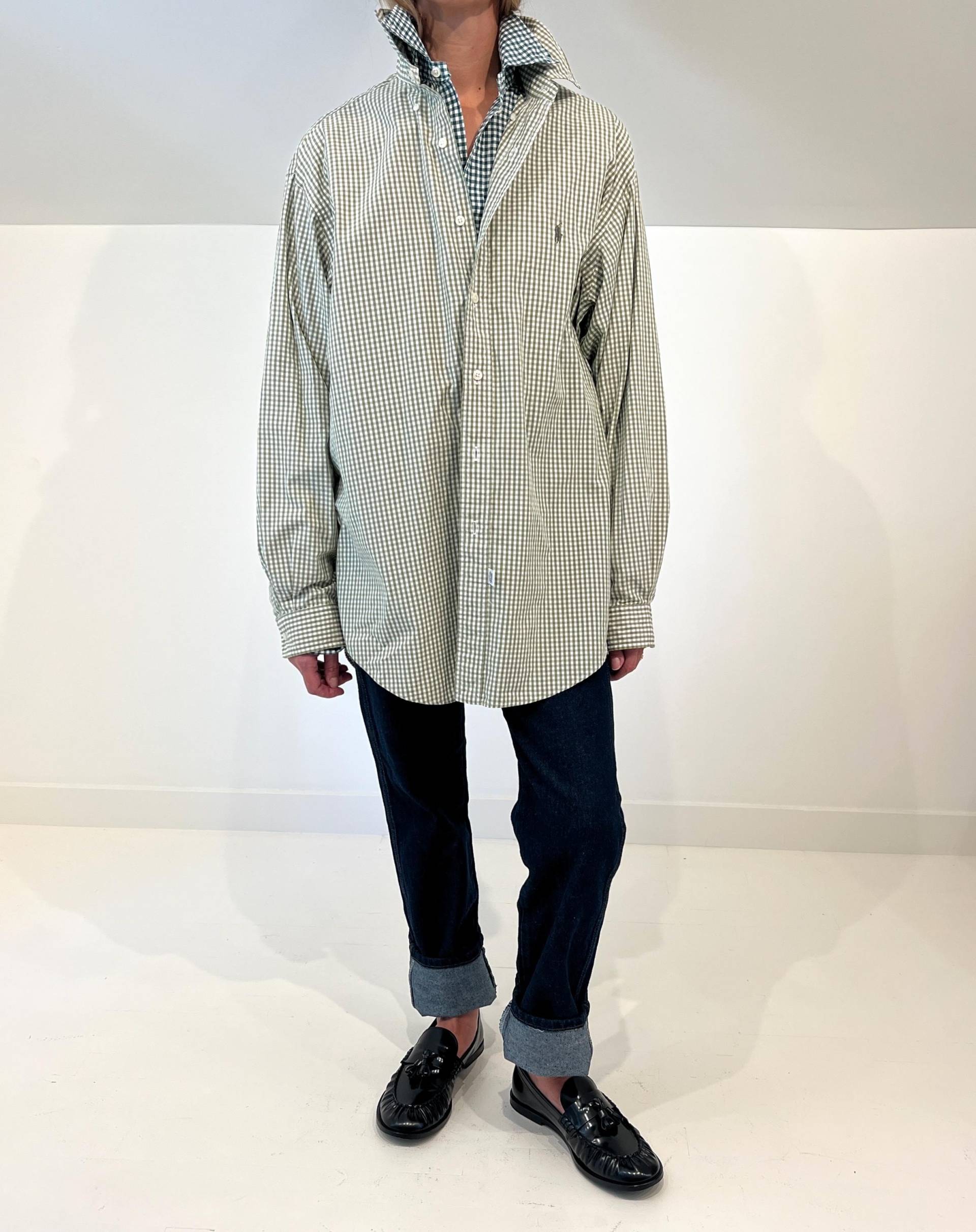 Olivgrüner Ralph Lauren Knopf Mit Polospieler-Emblem von ArinDean