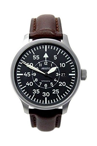 Aristo Vollmer 3H116 - Armbanduhr Leder braun, Armband von Aristo