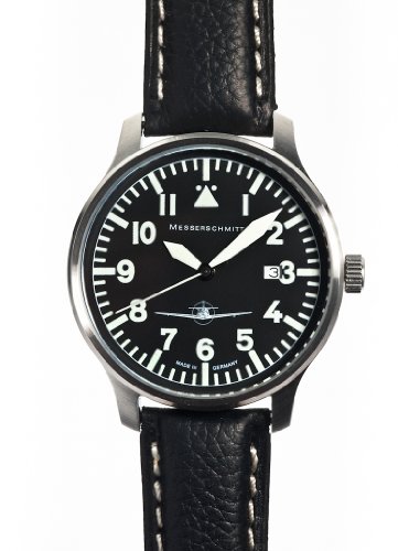 Aristo ME108-42S Armbanduhr, Unisex, Leder, Schwarz, Schwarz, Streifen von Aristo