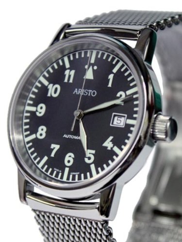 Aristo 4H11TU/4 Fluguhr mit Mesh-Armband und Saphir-Kristall von Aristo