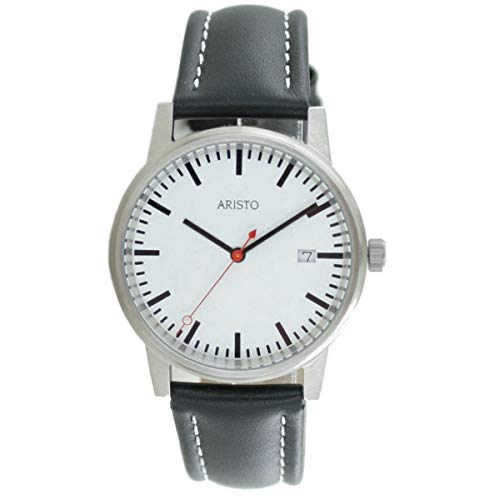 Aristo Bahnhofsuhr Herren Uhr Edelstahl 3H195 Leder Aristo Bahnhofsuhr Herren Uhr Edelstahl 3H195 Leder von Aristo