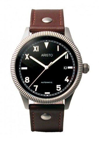 Aristo 3H137 – Armbanduhr Herren, Lederband braun von Aristo