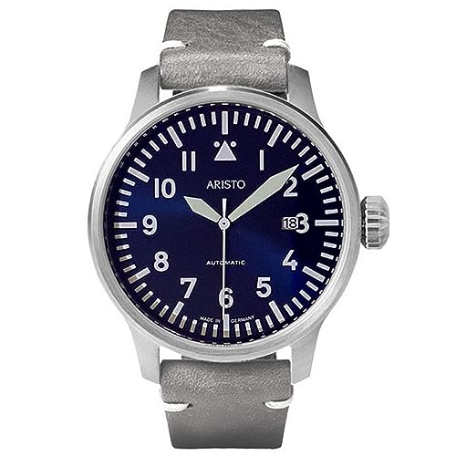 Aristo Herren Uhr Armbanduhr Fliegeruhr Beobachter Automatik 3H209 Leder von Aristo