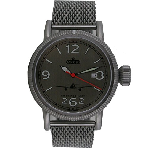 Aristo Herren Uhr Armbanduhr Fliegeruhr ME 262 Automatic 3H262-ALU-MIL von Aristo