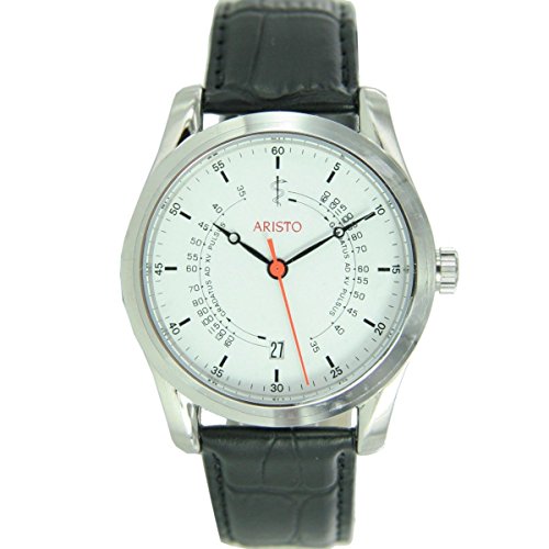 Aristo Unisex Uhr Armbanduhr Ärzteuhr Automatik Leder 4H124 von Aristo