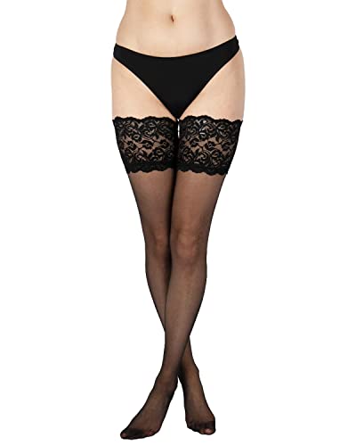 Aristoc Sensuous Spitzen-Oberteil, halterlos, 10 Denier, Schwarz, Schwarz , 42 von Aristoc