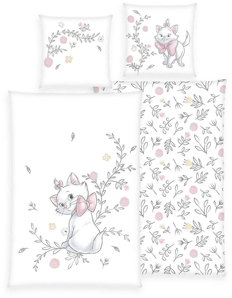 Aristocats Marie Bettwäsche rosa weiß von Aristocats
