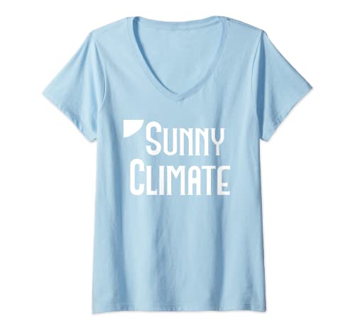 Damen Arisu Sunny Climate T-Shirt mit V-Ausschnitt von Arisu Sunny Climate