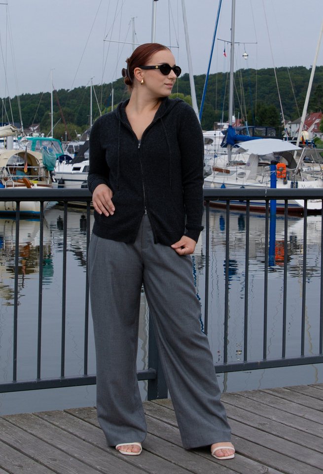 Ariun Kapuzenstrickjacke Kaschmirhoodie mit Reißverschluss von Ariun