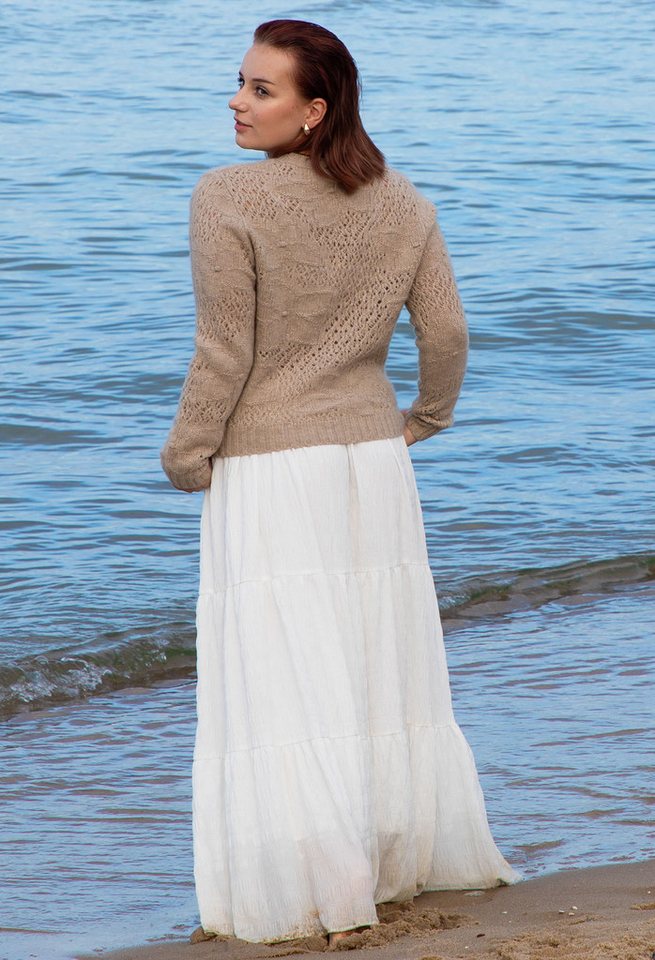 Ariun Kaschmirpullover Gobi Ajour Strickmuster von Ariun