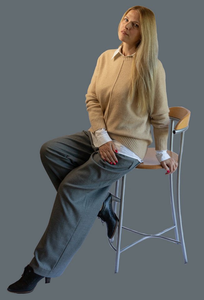 Ariun Kaschmirpullover Goyol Naht entlang der Vorder- und Rückseite von Ariun