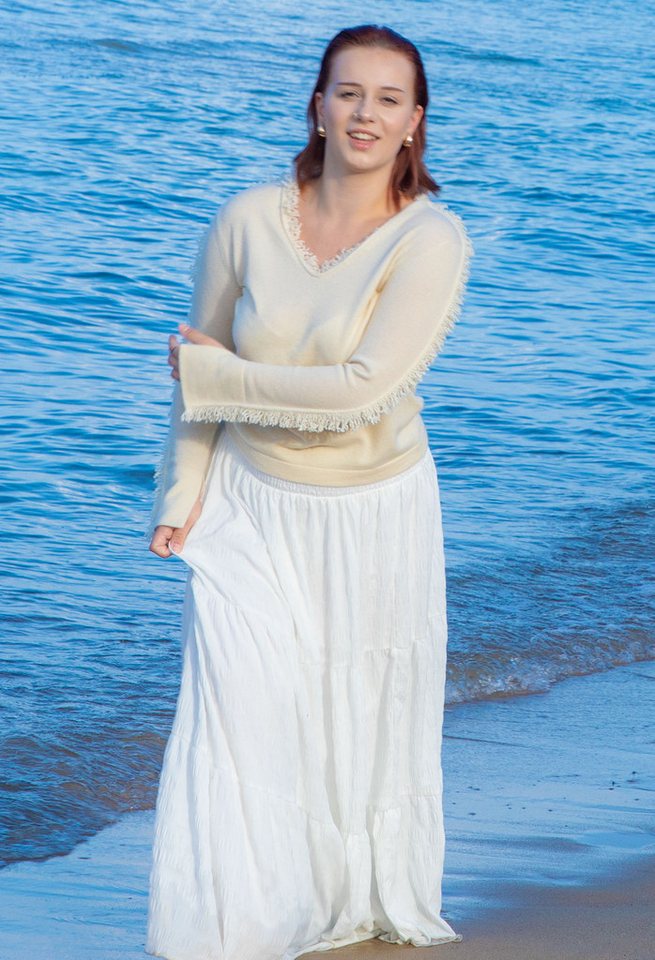 Ariun Kaschmirpullover mit Fransendetails von Ariun