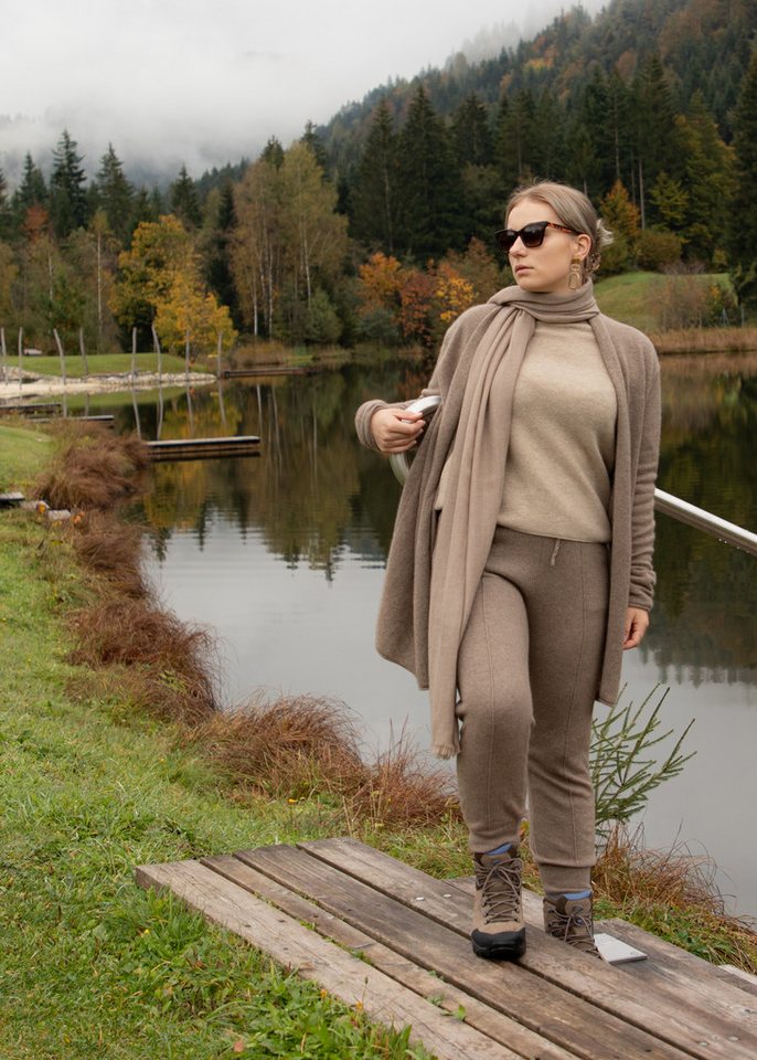 Ariun Strickjacke Leichter Kaschmircardigan mit Schalkragen von Ariun