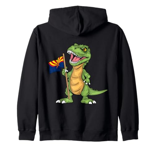 Arizona Lover Kids Dinosaurier Liebhaber USA Arizona Flagge Kapuzenjacke von Arizona Gifts For Men & Women