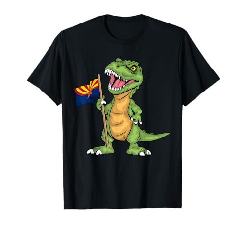 Arizona Lover Kids Dinosaurier Liebhaber USA Arizona Flagge T-Shirt von Arizona Gifts For Men & Women