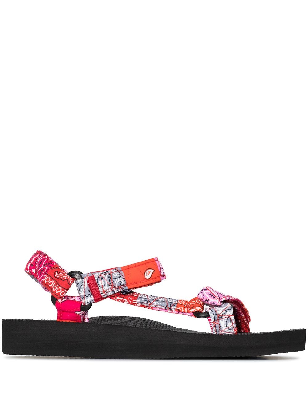 Arizona Love Trekky Sandalen mit Bandana-Print - Rosa von Arizona Love