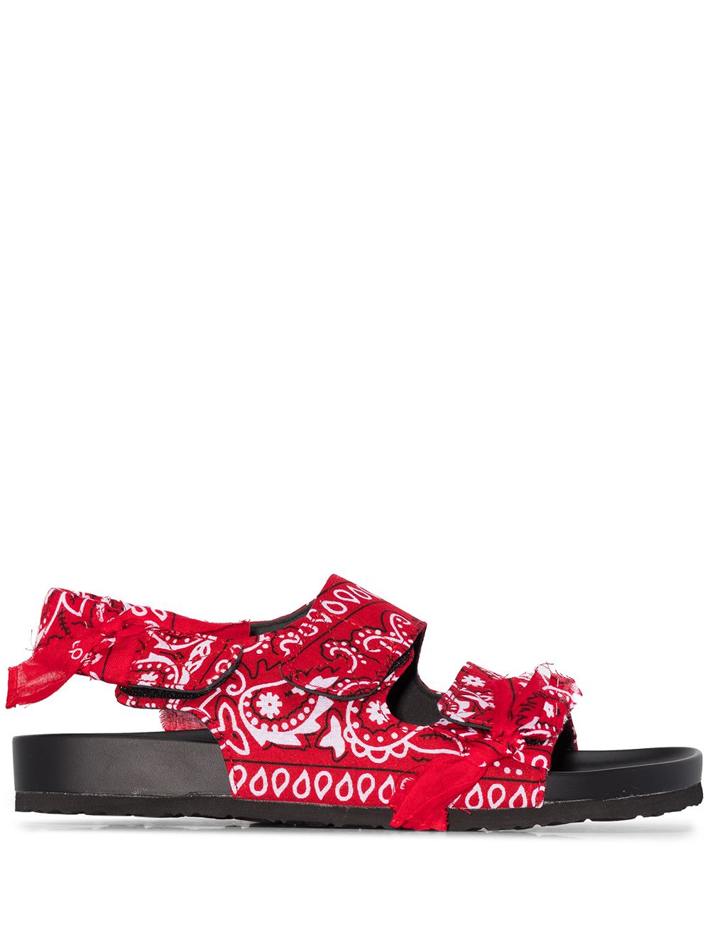 Arizona Love Flache Sandalen mit Bandana-Print - Rot von Arizona Love