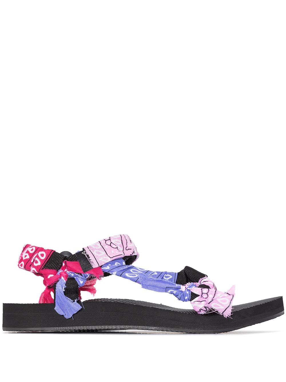 Arizona Love Flache Sandalen mit Bandana-Riemen - Rosa von Arizona Love