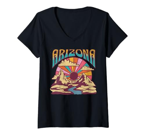 Damen Arizona T-Shirt mit V-Ausschnitt von Arizona USA Outdoor Vintage