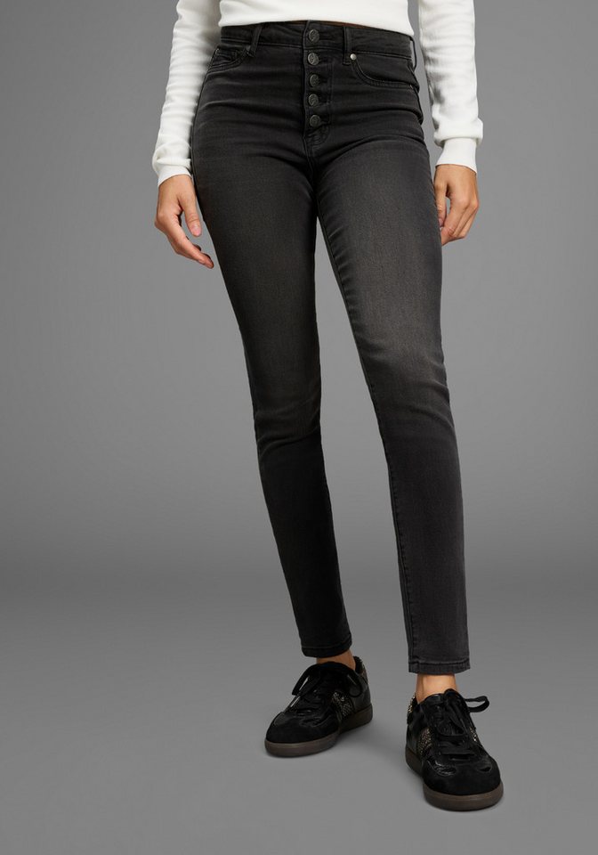 Arizona 5-Pocket-Jeans extra-eng geschnittene Beine, hohe Leibhöhe, Skinny Fit von Arizona