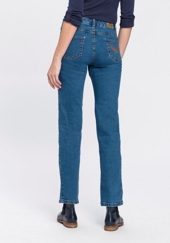 Arizona Gerade Jeans Comfort-Fit High Waist von Arizona