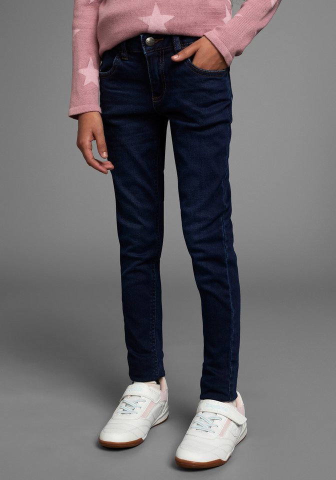 Arizona Jeansjeggings, Stretch-Jeans für Mädchen schmale Passform, elastische Denim-Qualität von Arizona