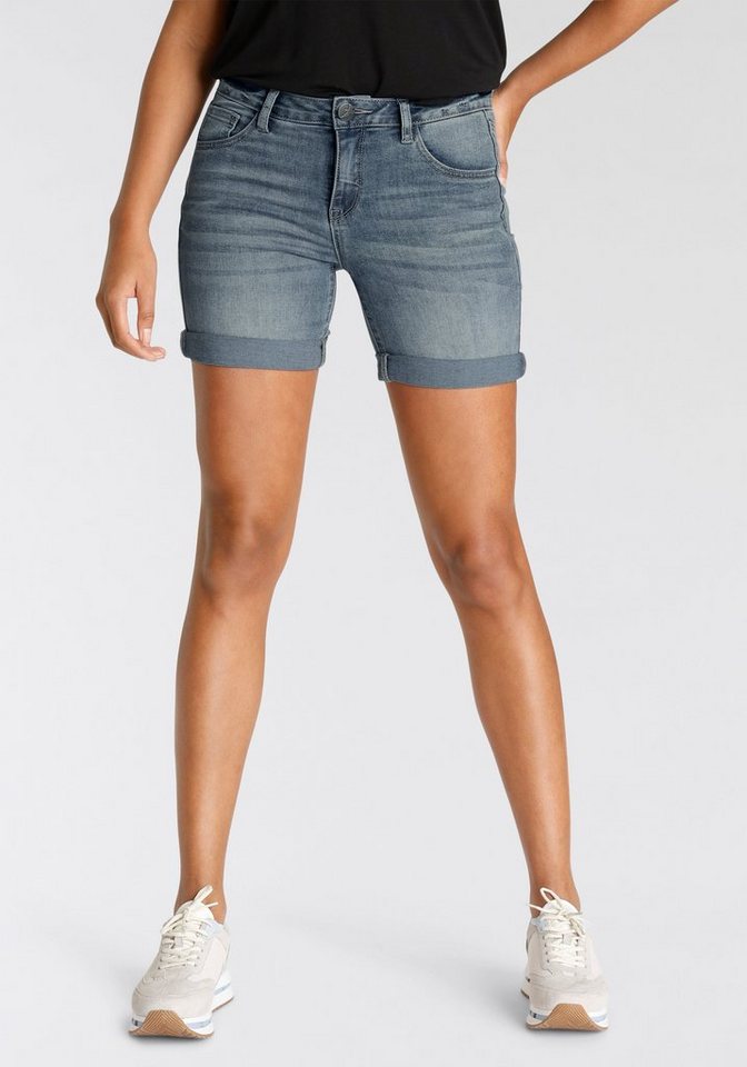 Arizona Jeansshorts Ultra-Stretch extra eng geschnitten, krempelbare Beinabschlüsse von Arizona